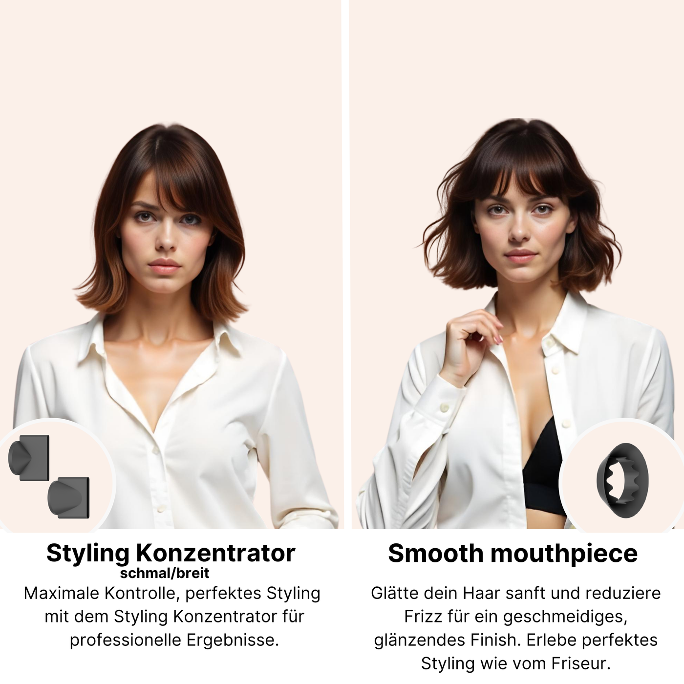 Hair Dryer + Hair Brush